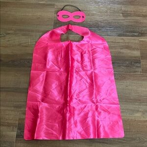 Girls superhero cape and mask